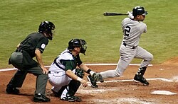 Jeter får et hit mod Tampa Bay Devil Rays