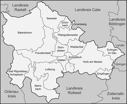 Ciudades y municipios del distrito de Freudenstadt
