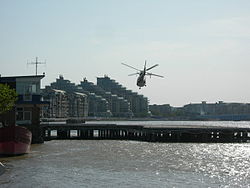 Londýnský heliport v akci