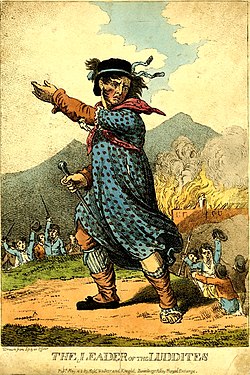 Ludītistu līderis, 1812. gada gravīra