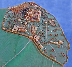 Model of the whole complex in the 17th and 18th centuries.