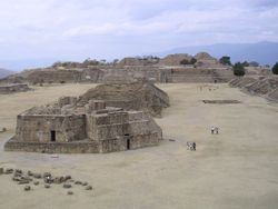 Monte Albán, et zapotekisk sted i Oaxaca, Mexico