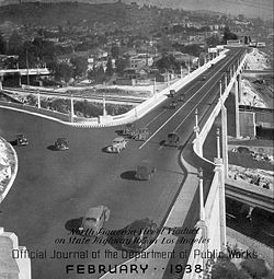 Il viadotto di Figueroa, 1938.