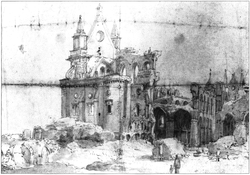 Las ruinas de la antigua catedral de San Pablo