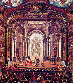 Dipinto settecentesco del Teatro Regio di Torino, di Pietro Domenico Oliviero