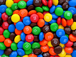 Mléčné čokoládové bonbony M&M's