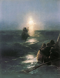 Christ Walks on Water, Ivan Aivazovsky, 1888.