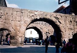 Porta Prætoria : La puerta pretoriana, la entrada oriental de la ciudad romana