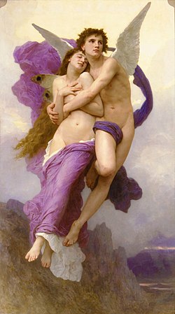 De ontvoering van Psyche door William-Adolphe Bouguereau  