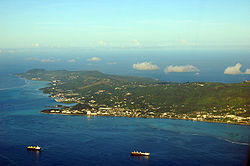 Saipan widziany z lotu ptaka