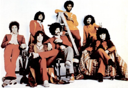 Banda americana Santana nel 1971