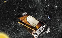 Kunstnerisk indtryk af Kepler-teleskopet