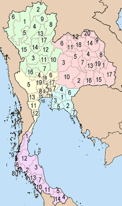 províncias da Tailândia
