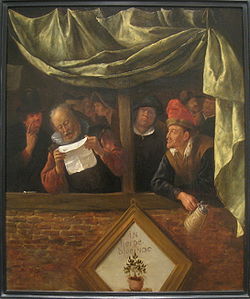 I retori, circa 1655, di Jan Steen (1625-1679)
