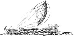 En grekisk trireme.