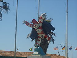 Socha Burlamacco na Belvedere delle Maschere  