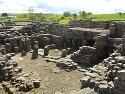 Militärisches Badehaus in Vindolanda.