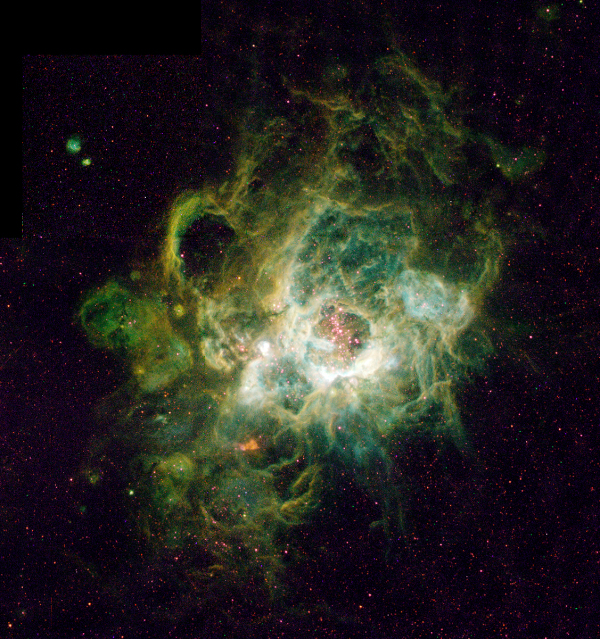 NGC 604, egy óriási H II régió a Triangulum galaxisban