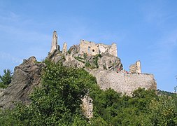 Ruins of Dürnstein Castle - the first castle where King Richard was kept captive (while on his way back to England)