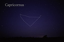 Tähtkuju Capricornus, nagu seda võib näha palja silmaga. AlltheSky.com