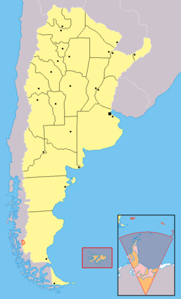 Argentinos žemėlapis