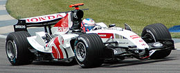 Jenson Button conduciendo para BAR en Indianápolis en el Gran Premio de Estados Unidos de 2005