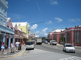 Street din Hamilton (capitala).