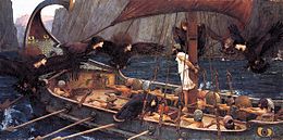 Odiseo y las sirenas, por J. W. Waterhouse