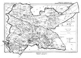 Mapa části Barneveldu v roce 1866