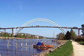 Fredrikstad bridge in Fredrikstad, Norway