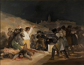 El tres de mayo de 1808 , 1814. Óleo sobre lienzo, 266 х 345 cm. Museo del Prado, Madrid.