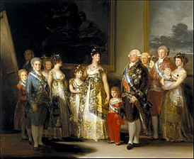 La familia de Carlos IV , 1800.