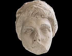 Head of Achilles from the Achilles-Penthesilea group, Roman copy of a Hellenistic original, Vatican Museums Inv. 4632