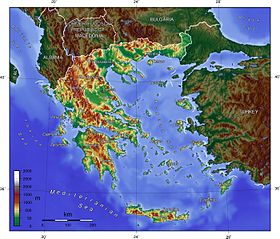 Topografia Grecji