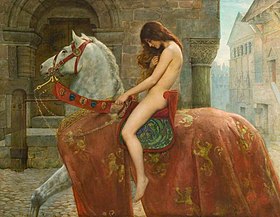 Lady Godiva por John Collier, hacia 1897  