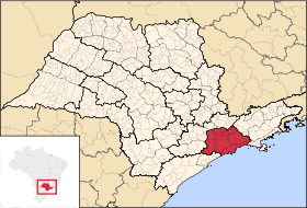 Großraum São Paulo (in rot)