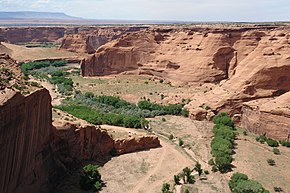 Parte del Cañón de Chelly, un lugar sagrado para los navajos  