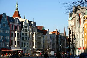 Kröpeliner Straße, shopping street in the centre of Rostock