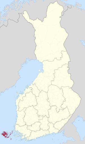 Lage Ålands in Finnland