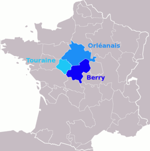 Alte Provinzen, die die heutige Region bilden.