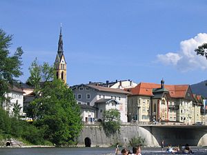 Bad Tölz από τον ποταμό Isar