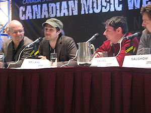 Jordan Galland as Panal Member at Canada Music Week 2009