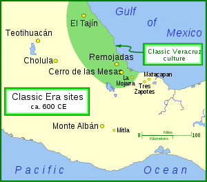 Teotihuacán und andere wichtige Siedlungen aus der klassischen Ära.