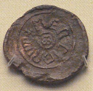 Sigiliul de plumb al lui Coenwulf de Mercia din British Museum.