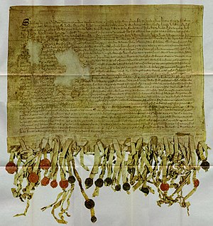 Tyninghame-kopien af Arbroath-erklæringen fra 1320 e.Kr.