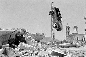 Zerstörungen in der syrischen Stadt Quneitra auf den Golanhöhen