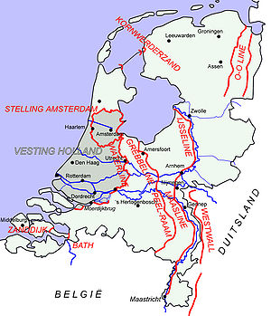 Større nederlandske forsvarslinjer  