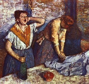 Dvě žehlící ženy, Edgar Degas