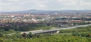 het Rijn-Main-Donau-kanaal bij Neurenberg