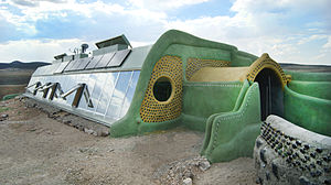 Model global Earthship di Taos, New Mexico